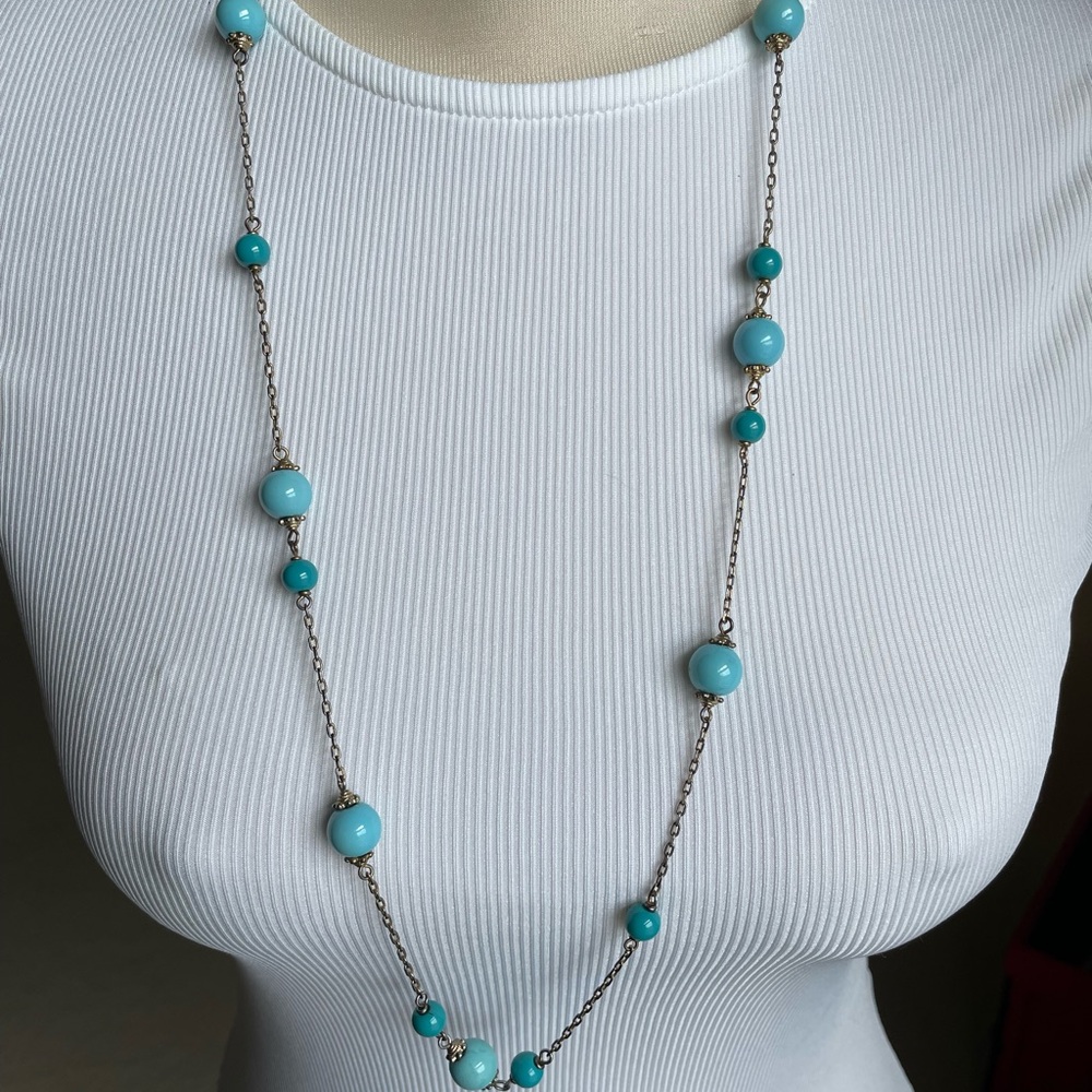 Banana Republic Turquoise Beaded Necklace